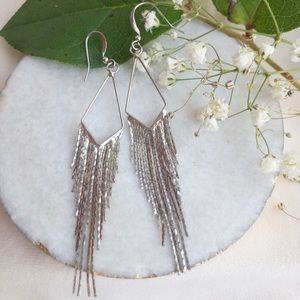 Glam Boho Bridal Dangle Earrings